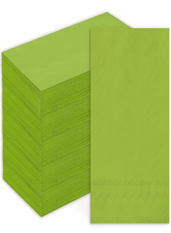 Whaline 200 Pcs Christmas Paper Guest Napkins Lime Green Disposable Dinner Napkins Xmas Decorative Hand Napkin Towel for Winter Kitchen Bathroom Holiday Party Table Decor - Image 1